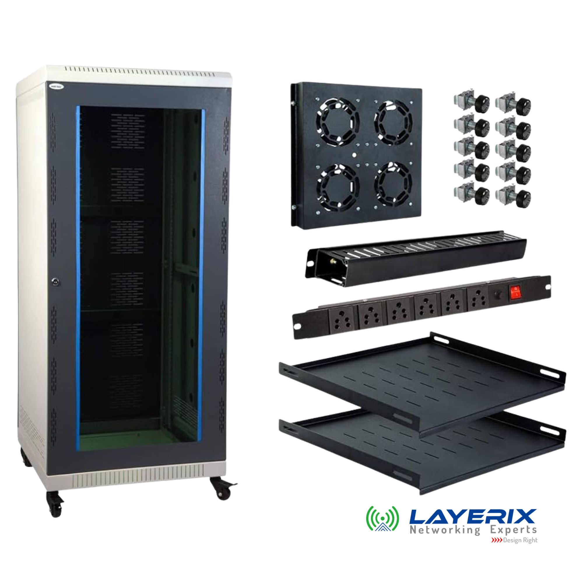 Floor standing server rack