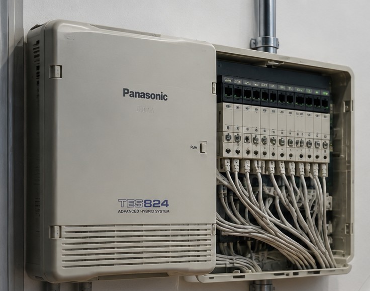 Punch-down block termination — manufacturing plant, Bengaluru